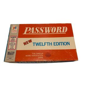 1962 Password Twelfth Edition The Famous Word Association Game 4260 Activity